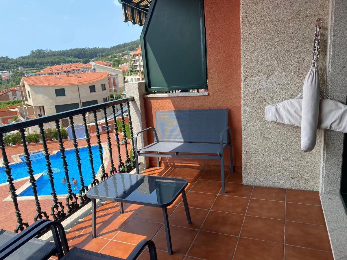 Apartamento Con Vistas Al Mar, Piscina Y Parking Appartement Sanxenxo Buitenkant foto