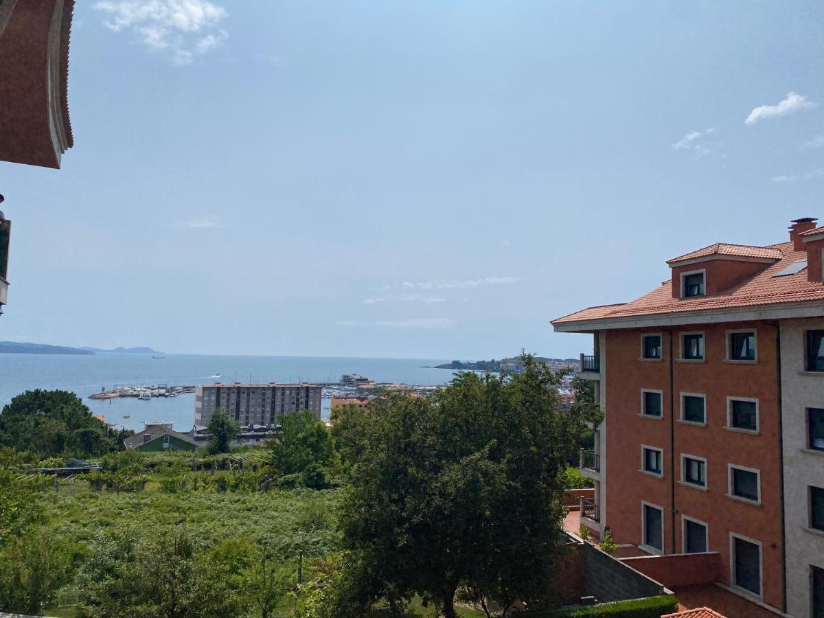 Apartamento Con Vistas Al Mar, Piscina Y Parking Appartement Sanxenxo Buitenkant foto